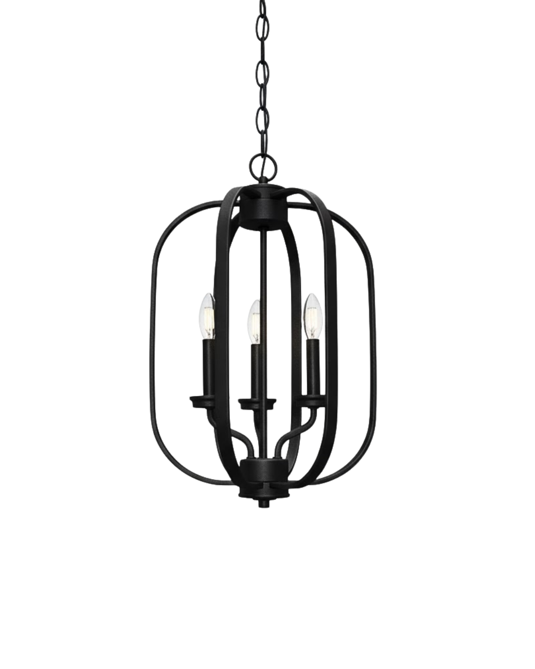 Victoria 3-Light Small Cage Entry Chandelier