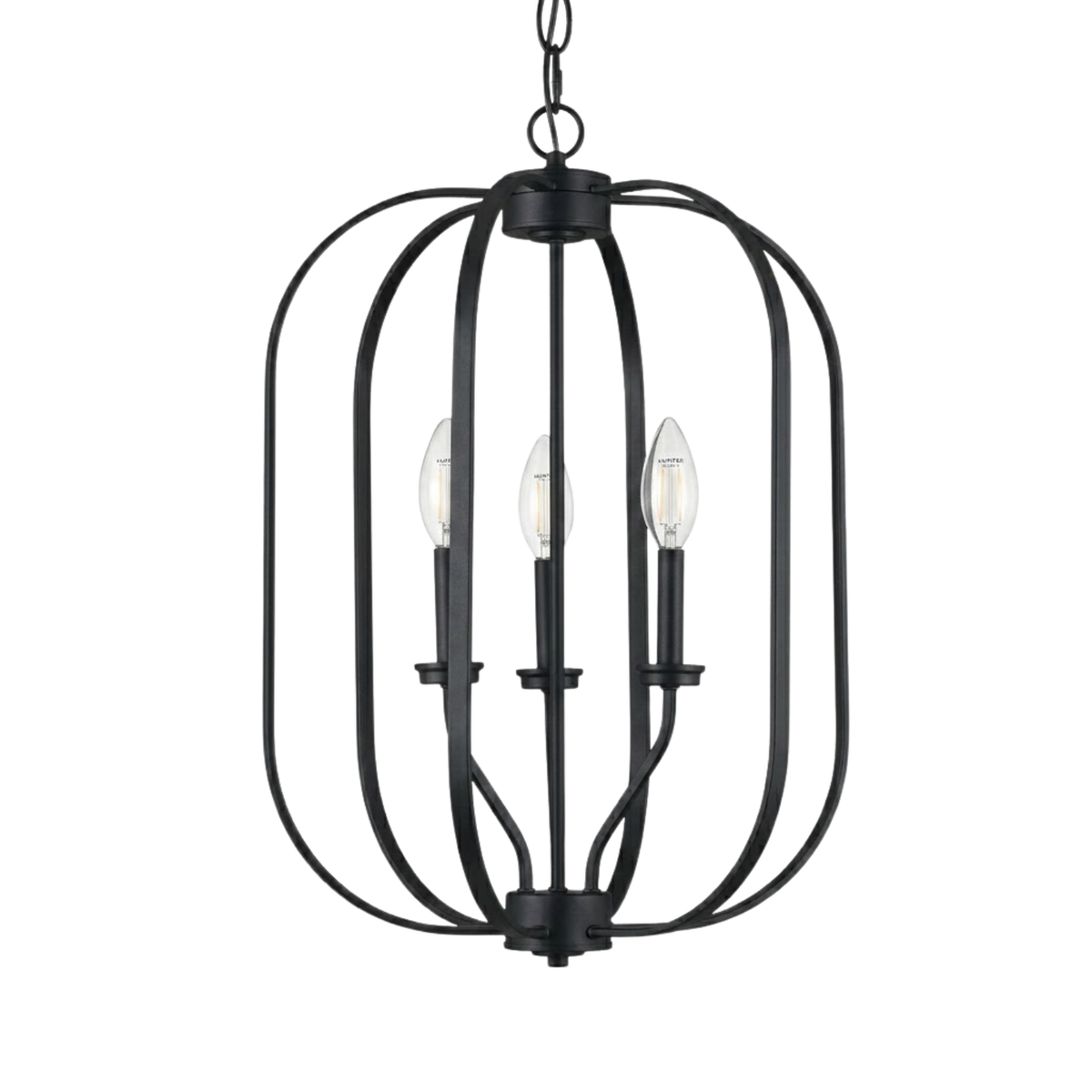 Victoria 3-Light Medium Cage Entry Chandelier