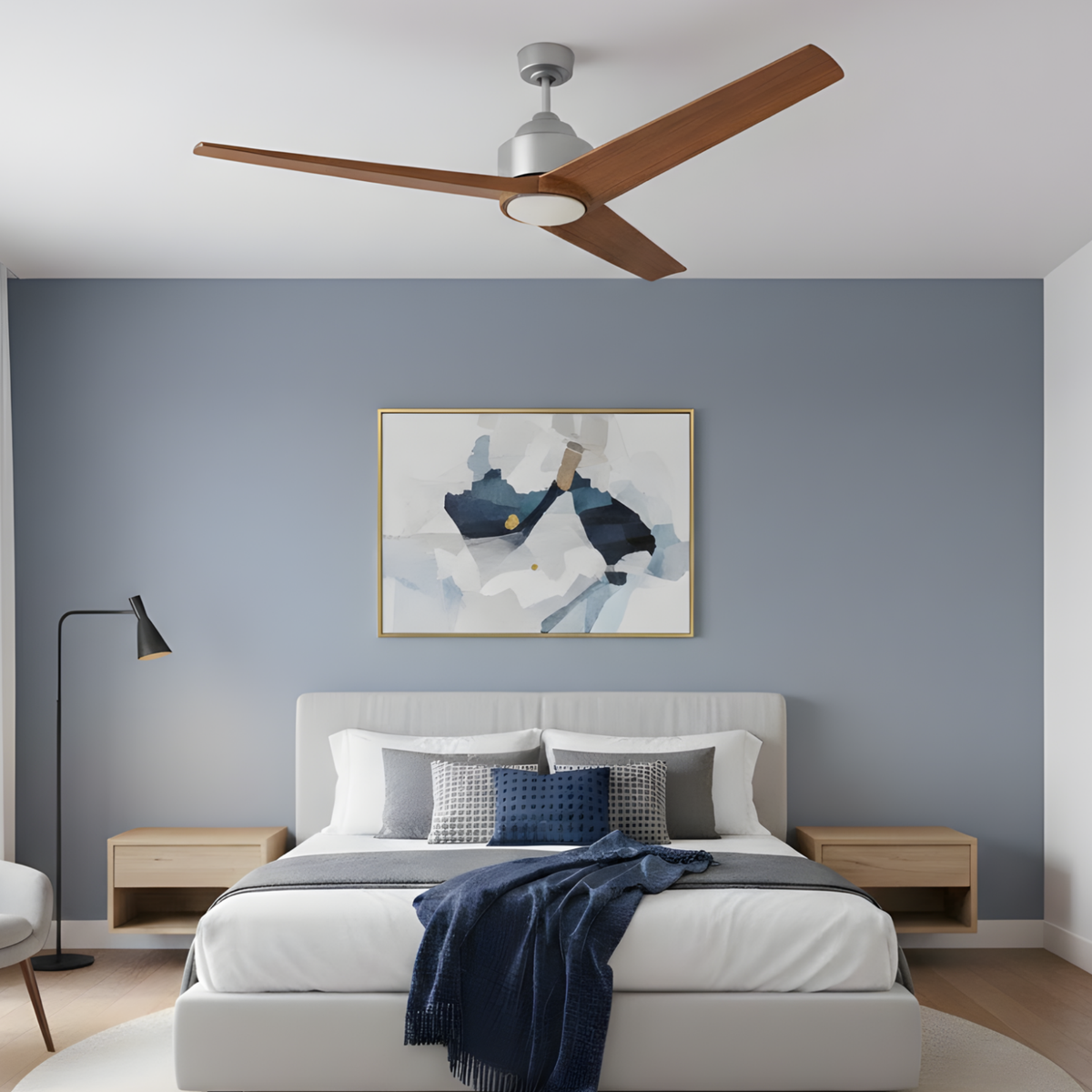 Monica 3-Blade 56" NK Fan WL Blades 20W LED 3K