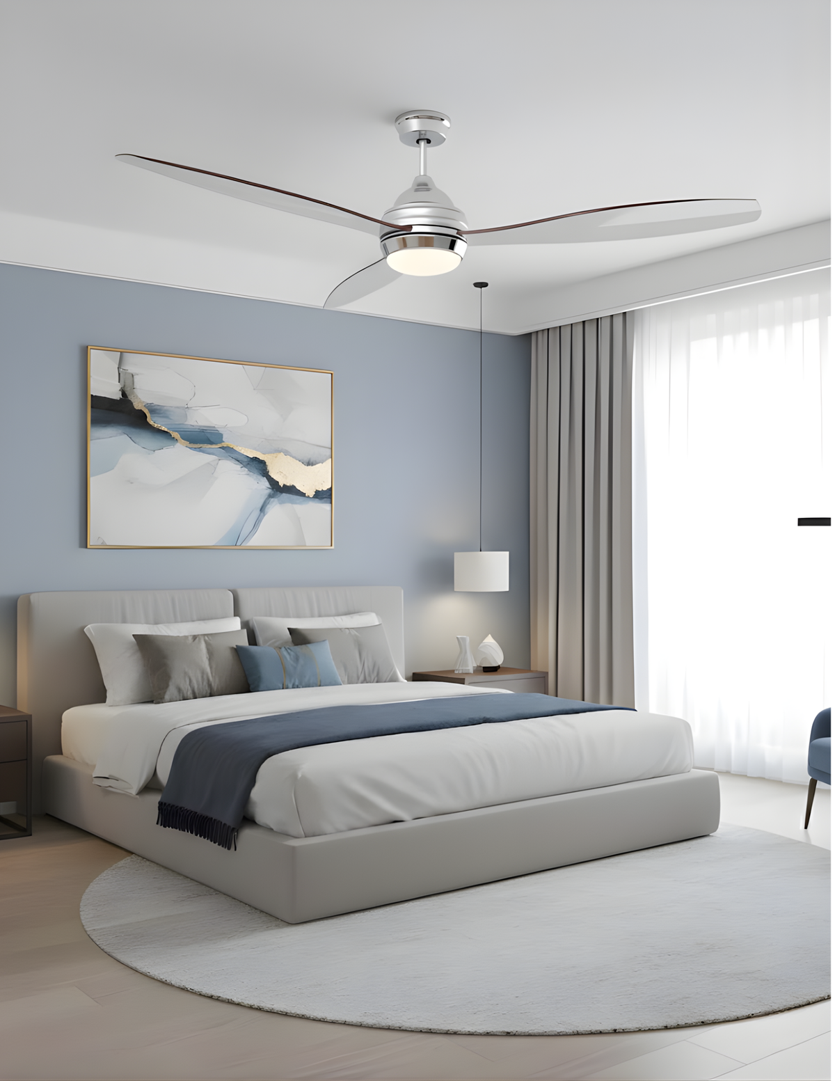 Ninove 60" 3-Blade LED Fan