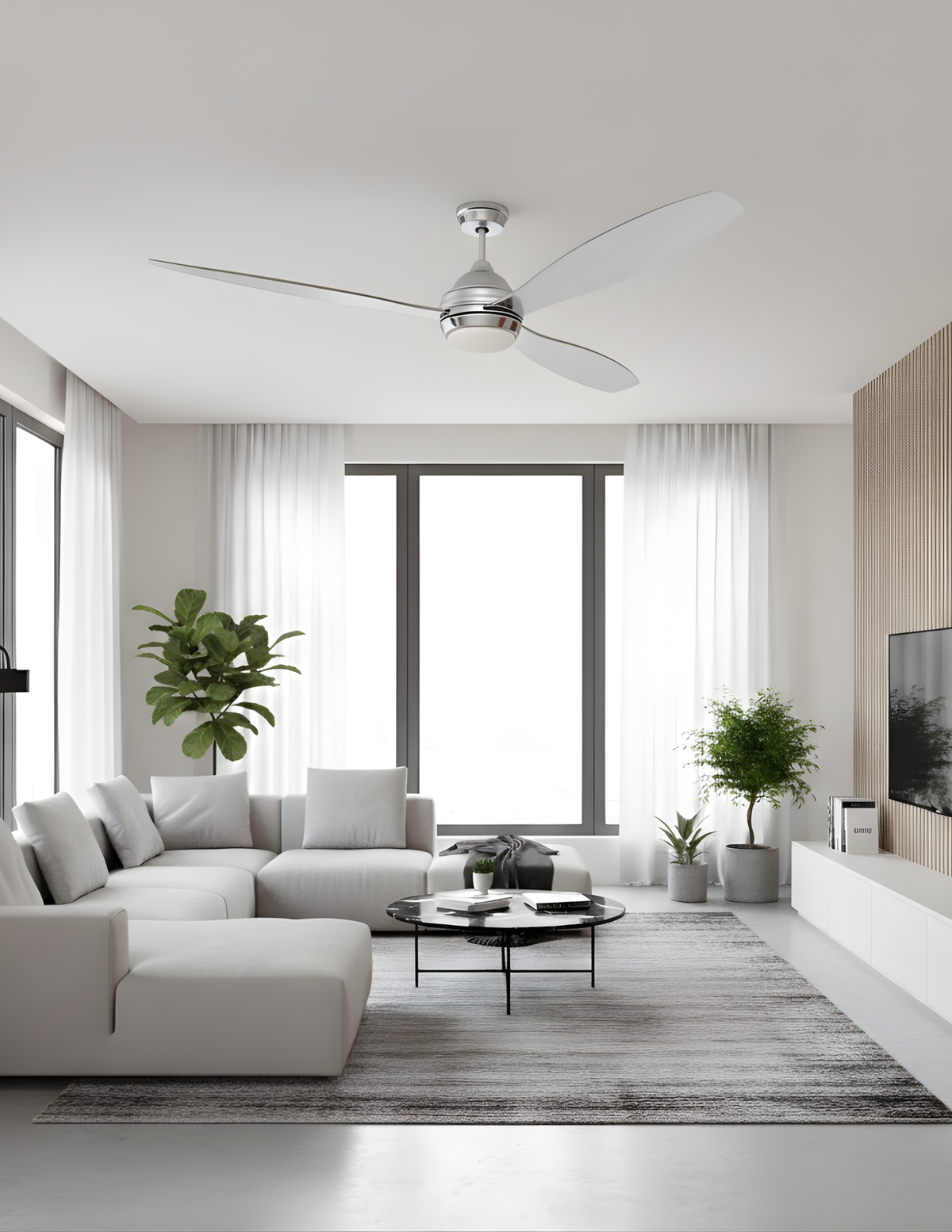 Ninove 60" 3-Blade LED Fan
