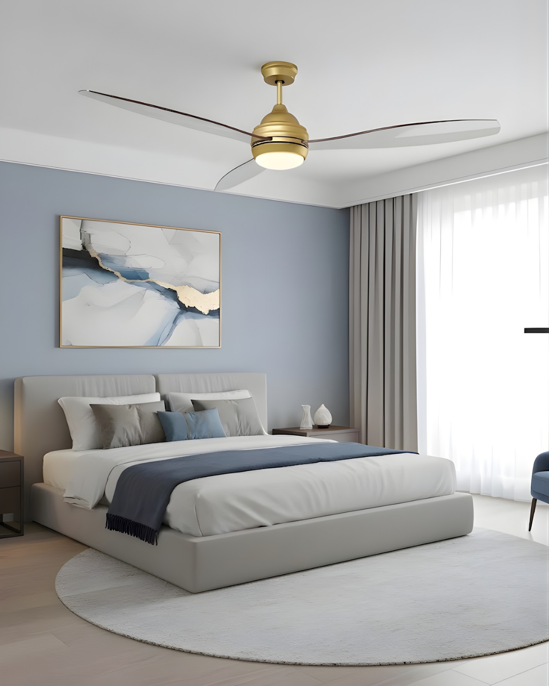 Ninove 60" 3-Blade LED Fan