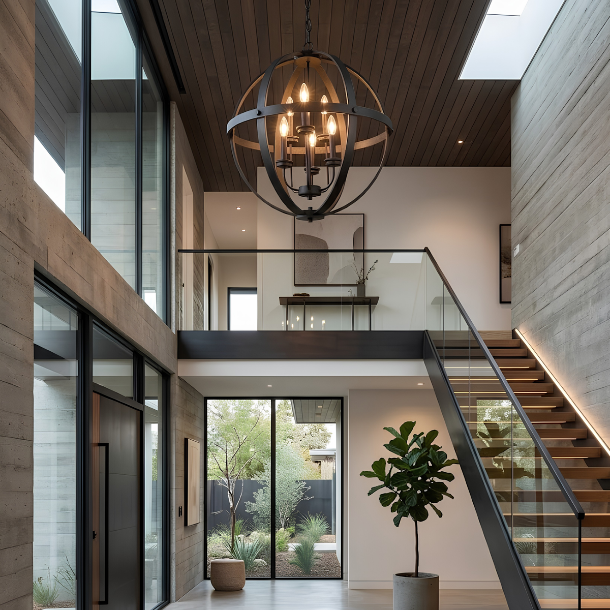OBI Large Entry Chandelier