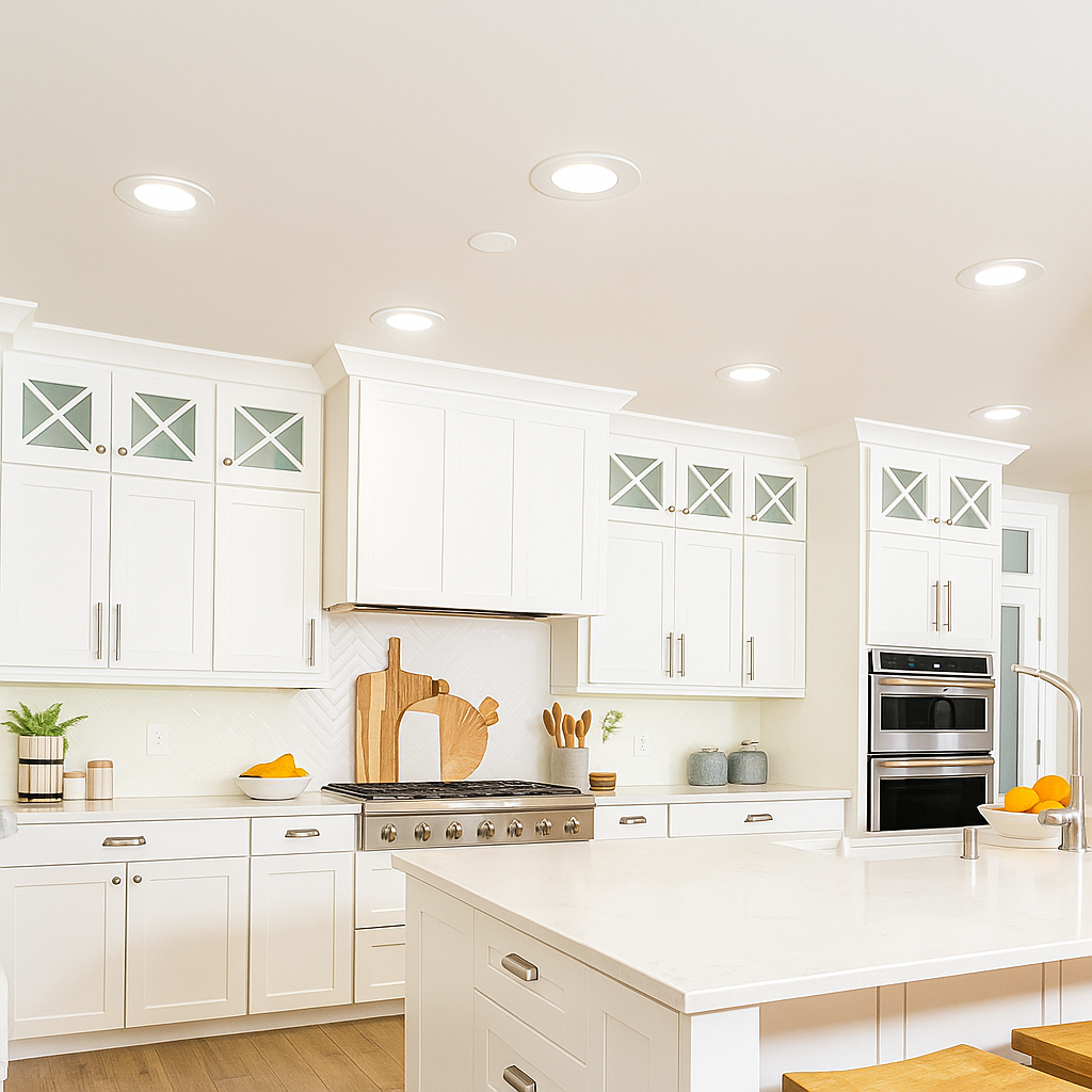 LED 5-6&quot; Ribbed Retrofit Recessed Trim 13W 3000K 4000K 5000K
