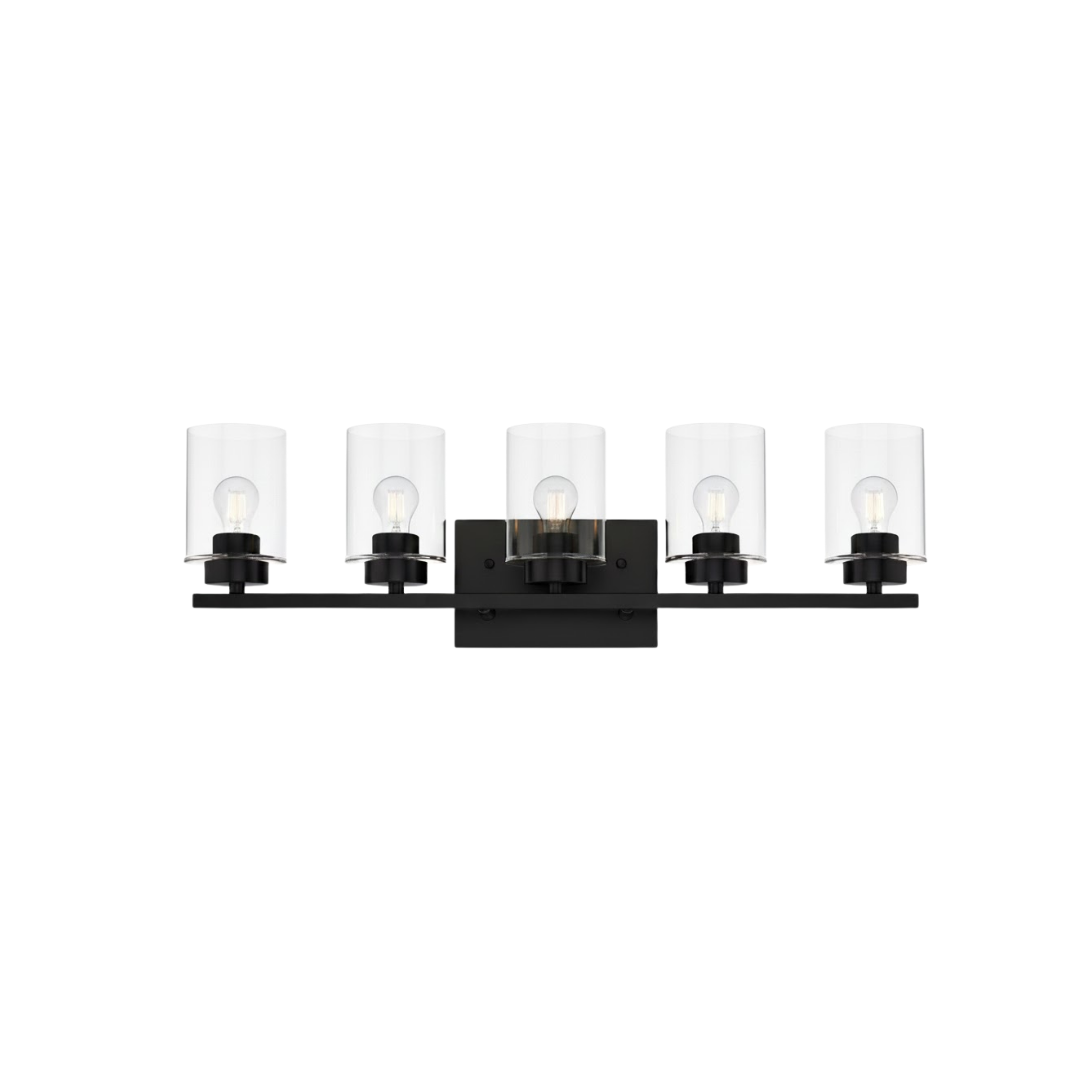 Idris 5-Light Vanity Clear Glass 