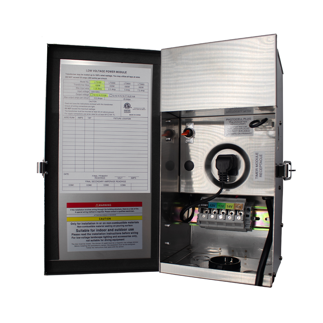 LED 150W Transformer, Type:Toroidal, 12/13/14/15VAC, 1COMM, output 12-15V AC