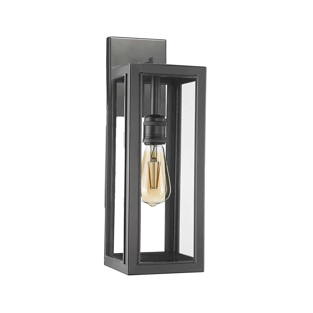 Medium Clear Glass Cube Coach Light