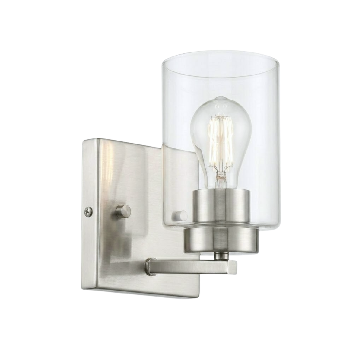 Idris 1-Light Sconce Clear Glass