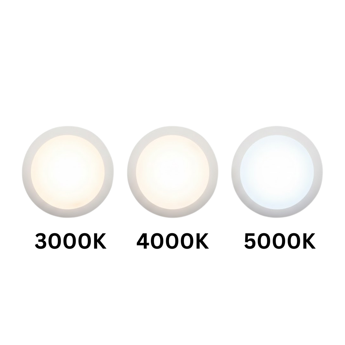 4" 12W Low Profile Disc Light - WH 3K,4K,5K Selectable