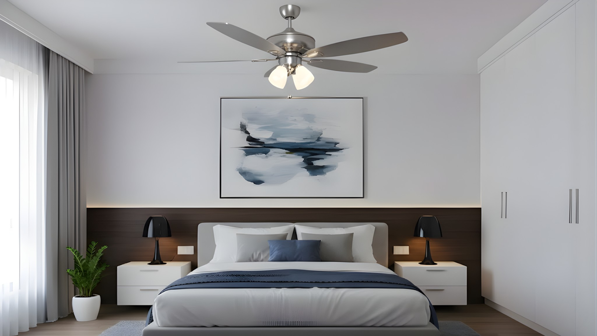 Sabine 52" LED 5-Blade 4 light Ceiling Fan