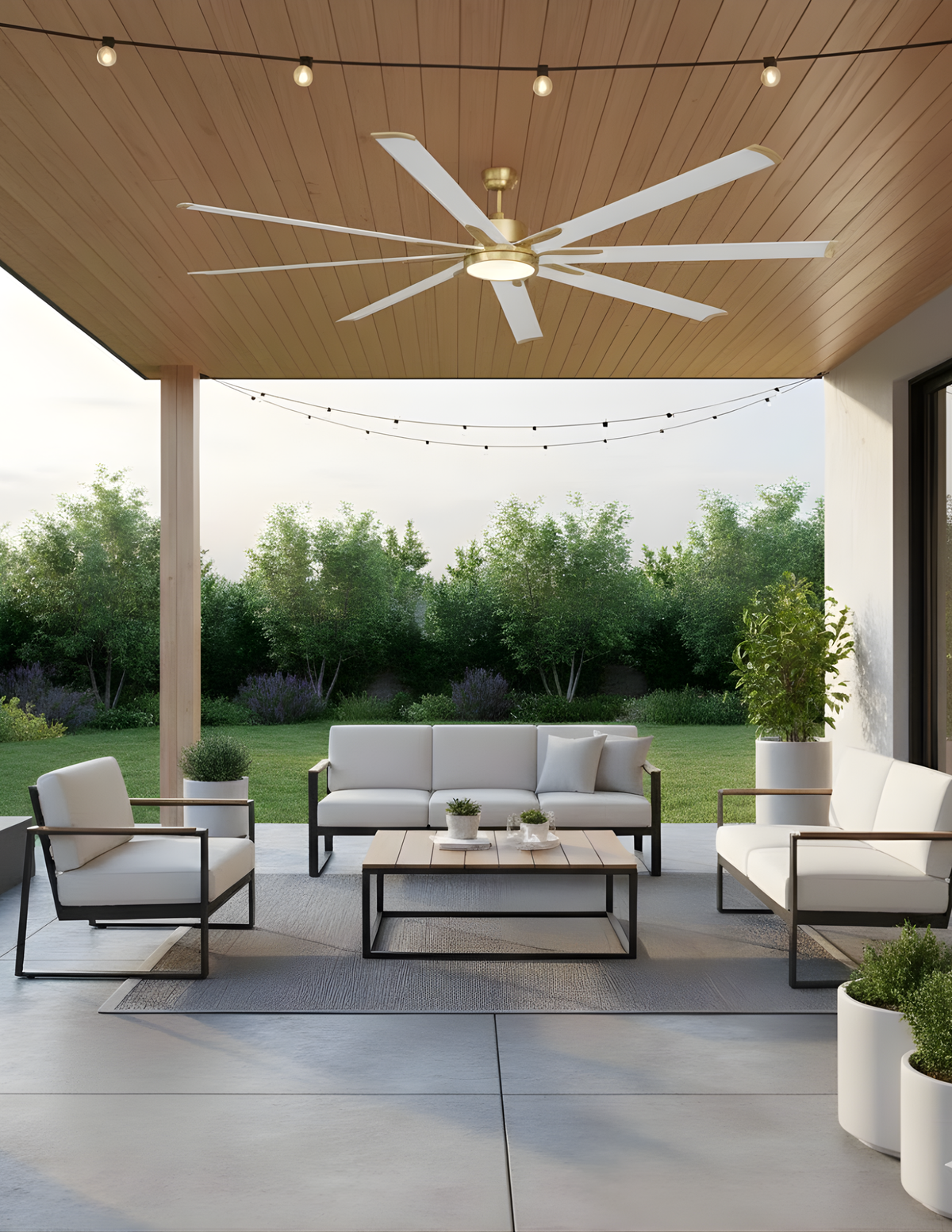 Barcelona 84" LED 8-Blade Ceiling Fan
