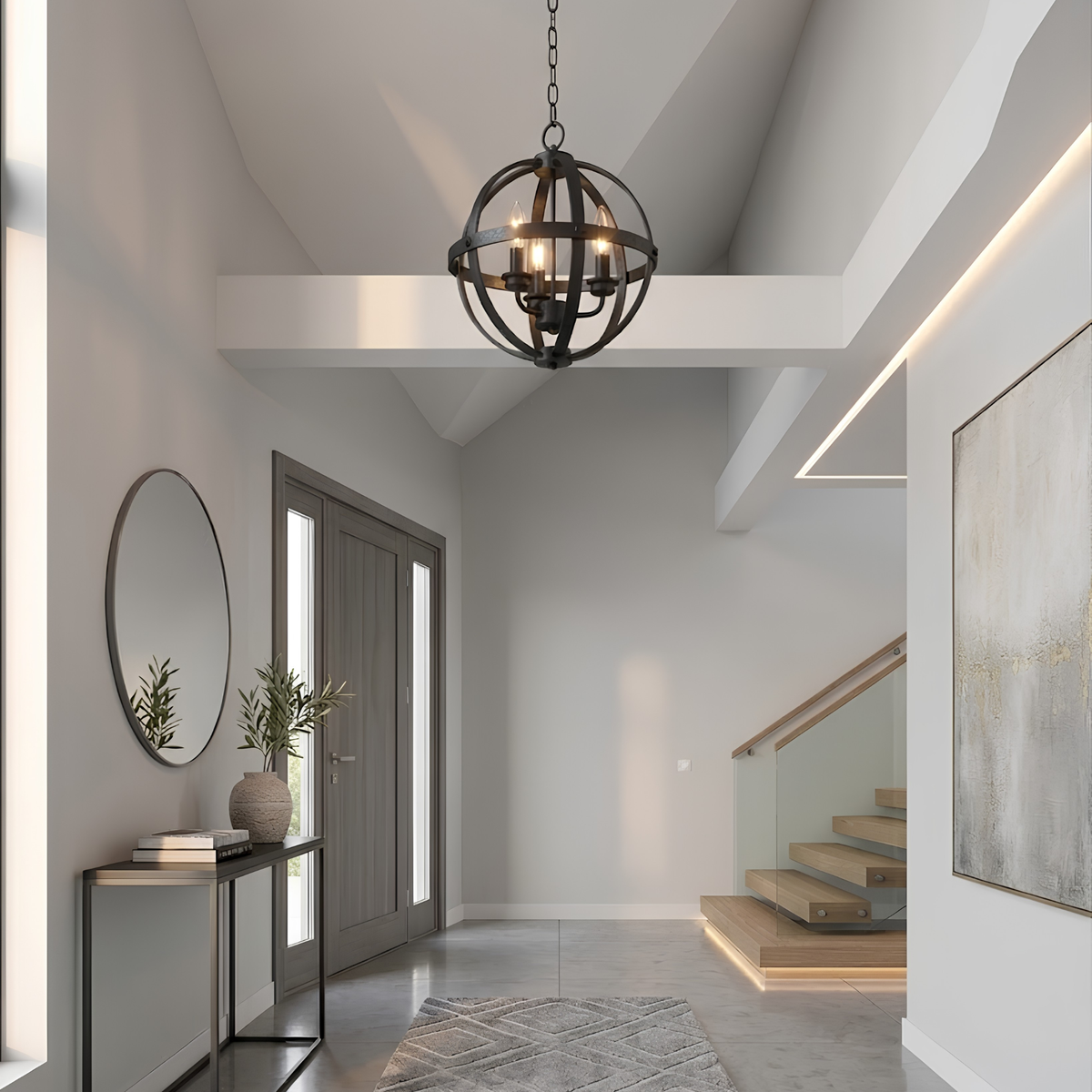 OBI Medium Entry Chandelier