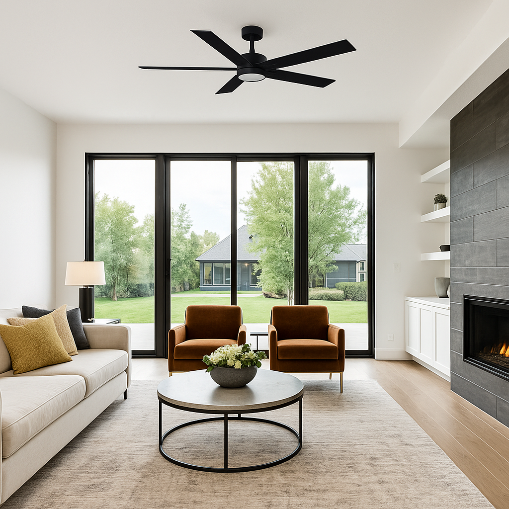 Metro 52&quot; 5-Blade LED Cylinder Fan