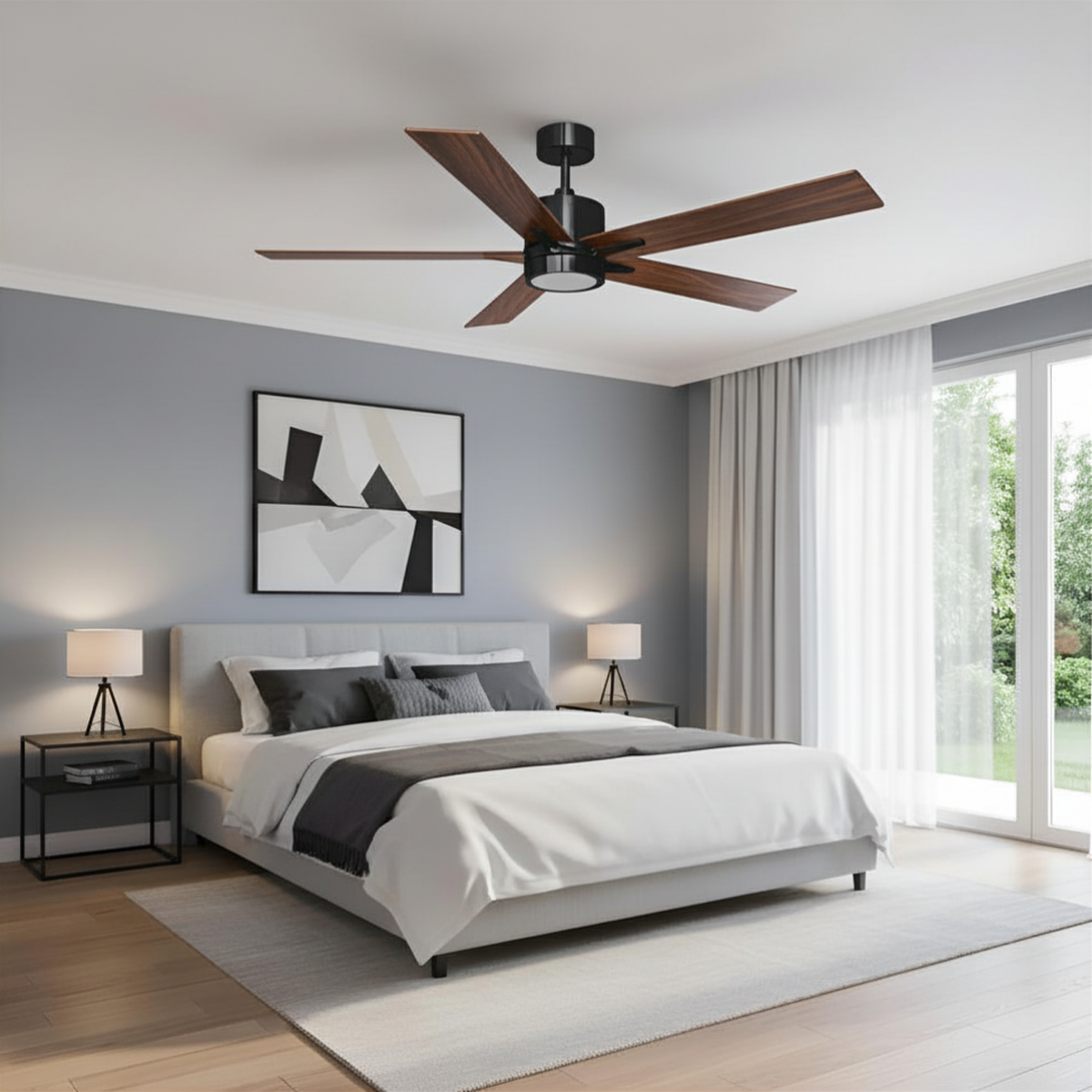 Metro 52" 5-Blade LED Cylinder Fan