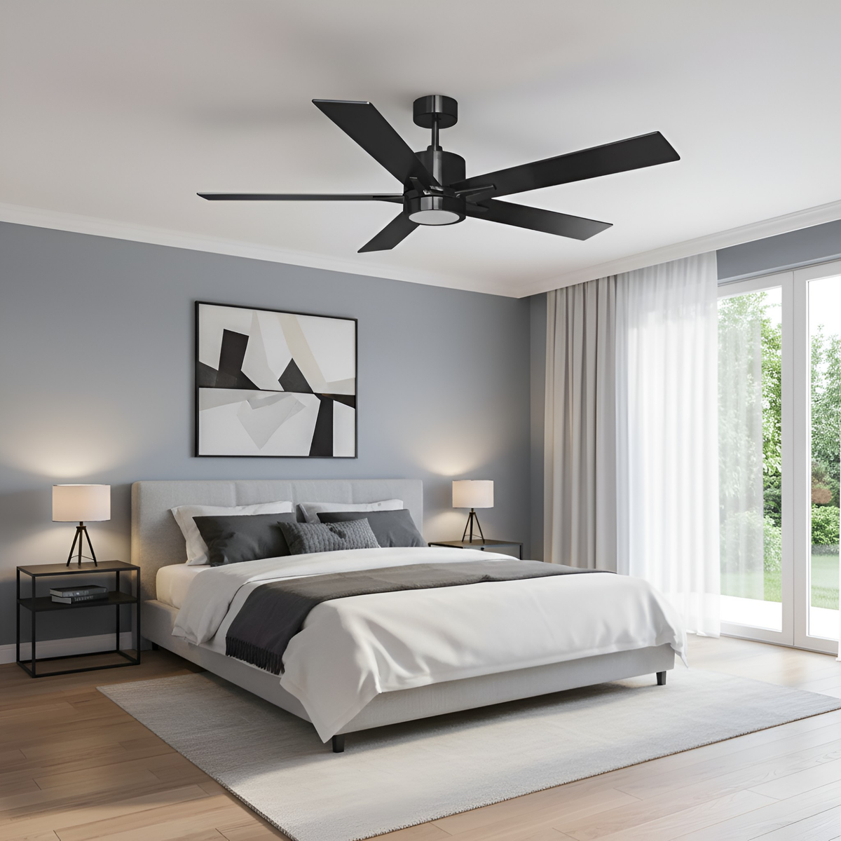 Metro 52" 5-Blade LED Cylinder Fan