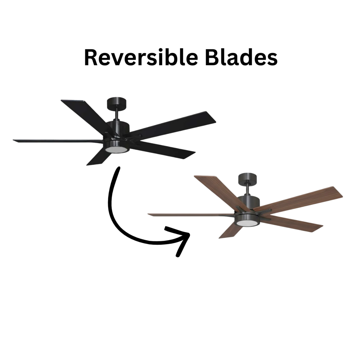 Metro 52" 5-Blade LED Cylinder Fan