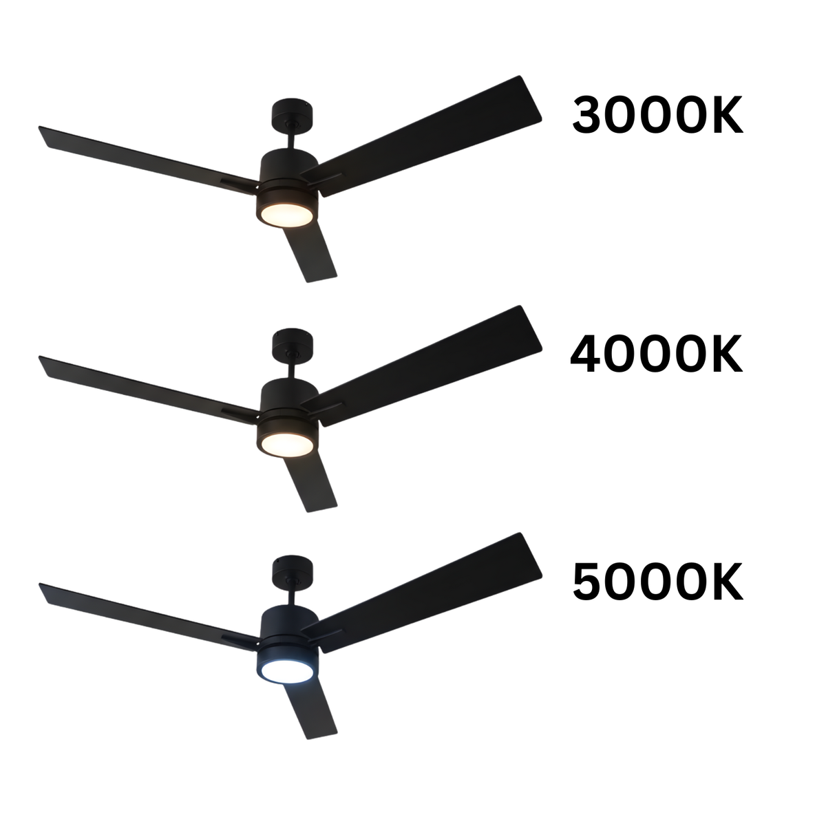 Neo 52" 3-Blade LED Ceiling Fan