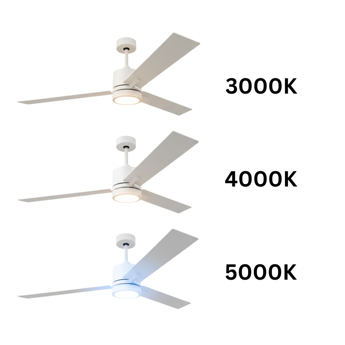 Neo 52" 3-blade LED Ceiling Fan with WC6