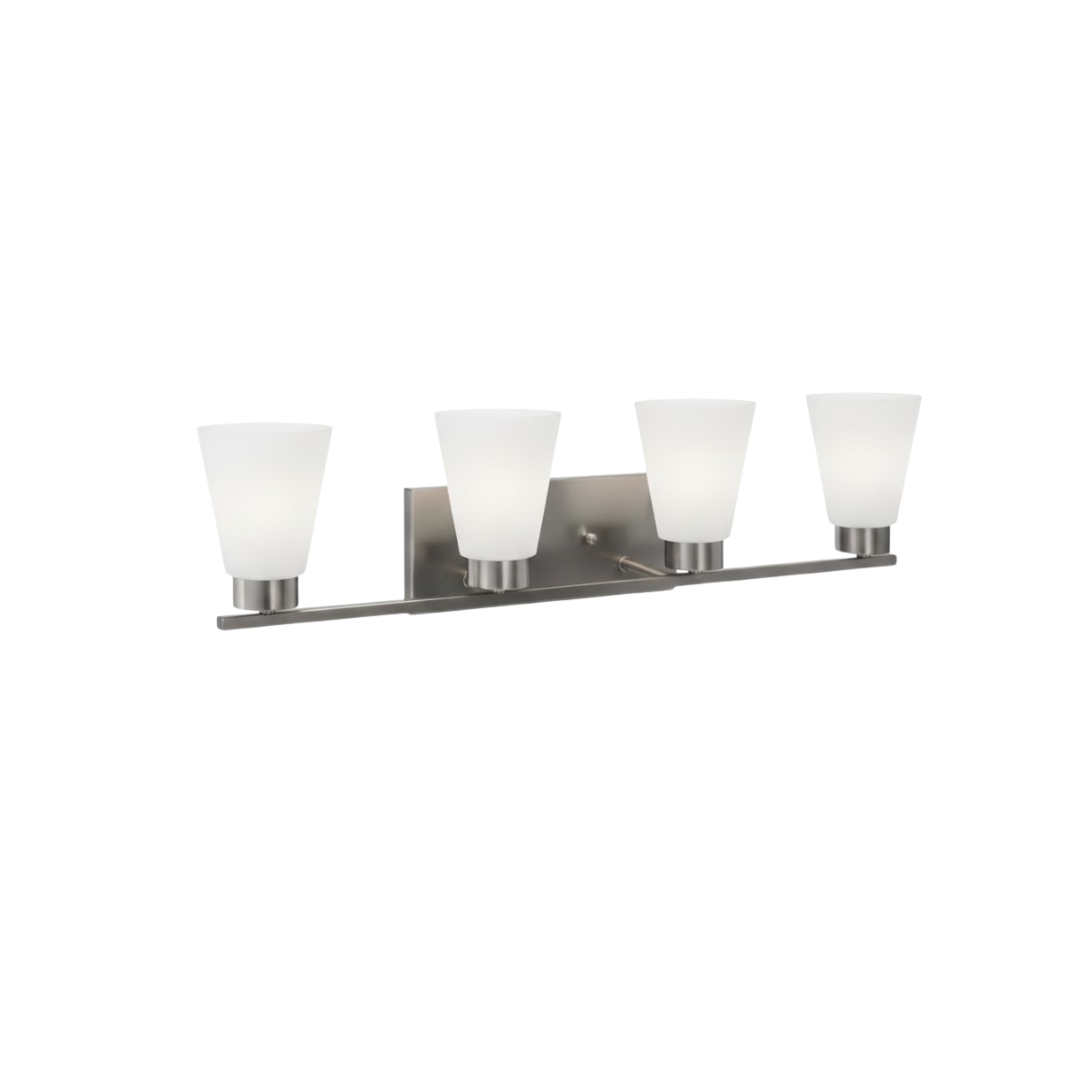 Aria4-Light Frosted Cone Glass Vanity - NK