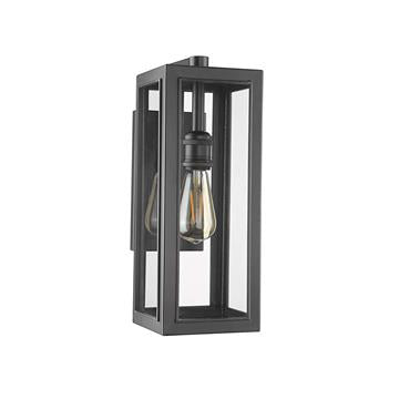 Jannu Medium Clear Glass Cube Post Light - MB