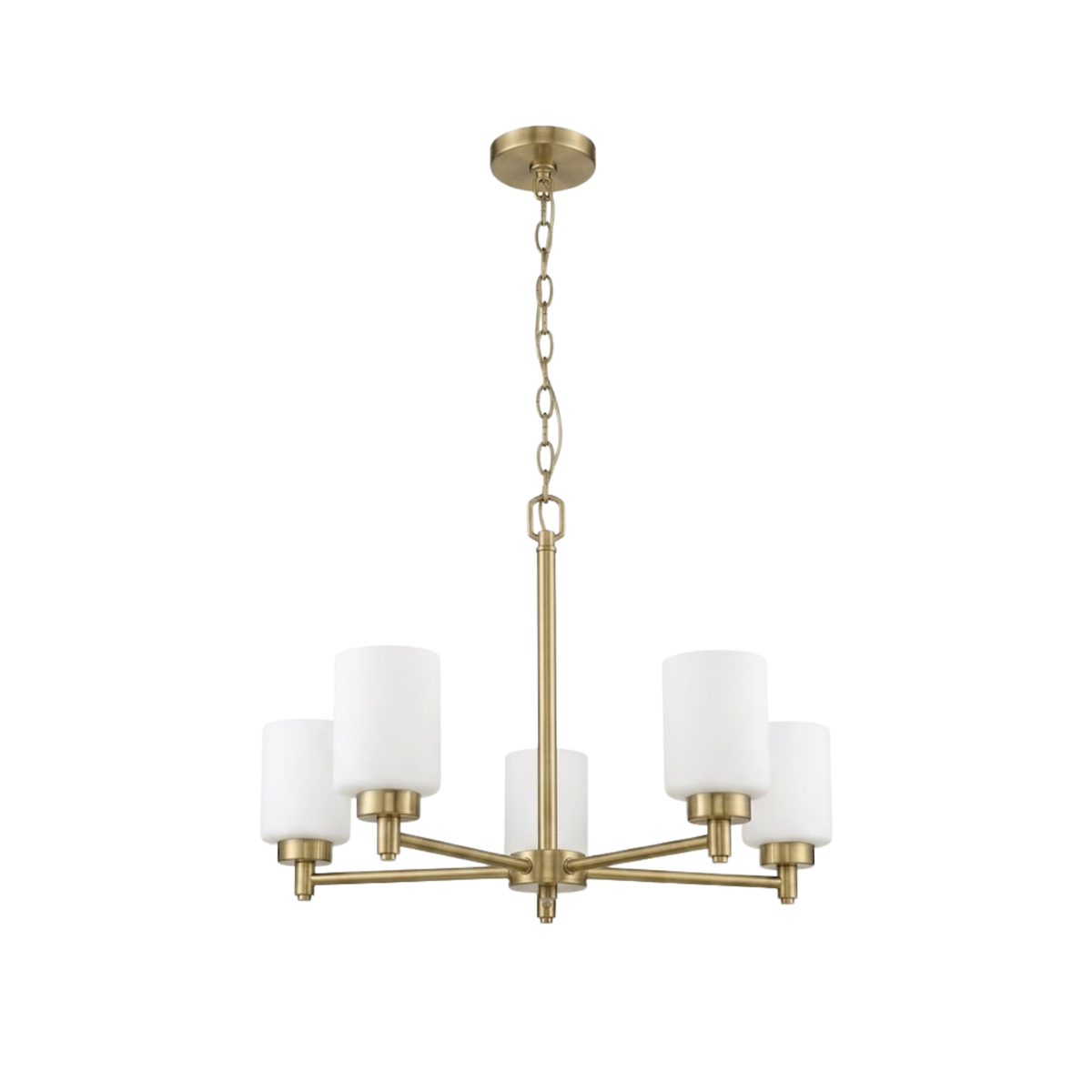 Mincio 5-Light Opal Glass Chandelier - BB