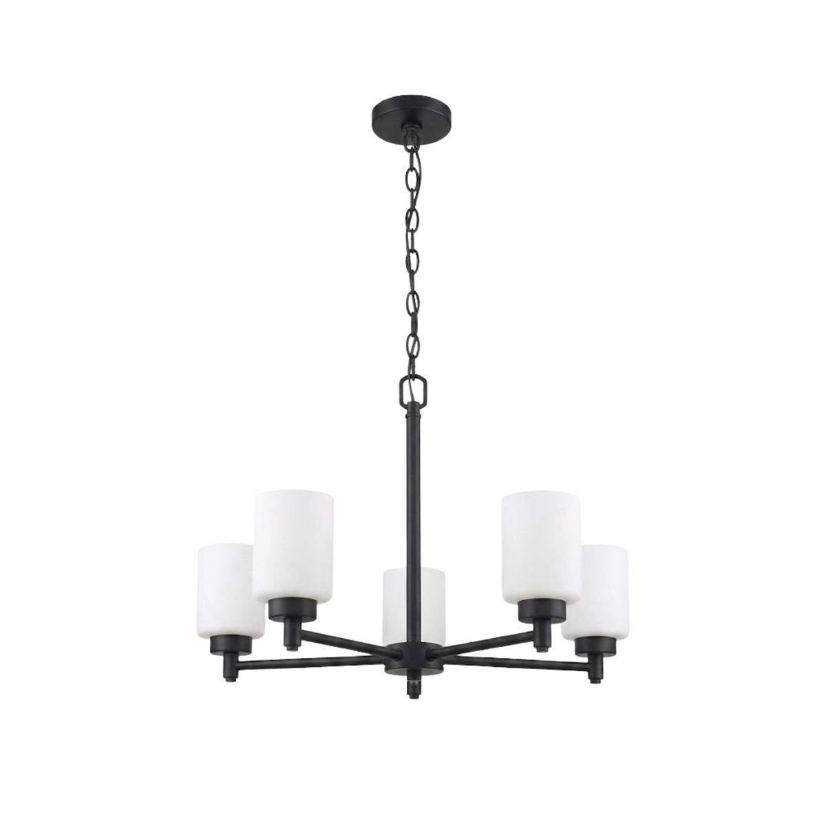 Mincio 5-Light Opal Glass Chandelier - MB