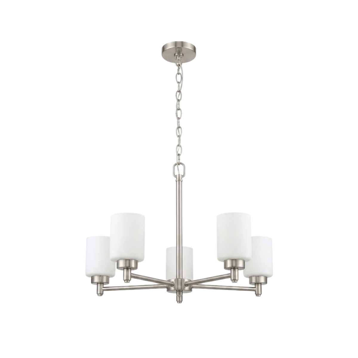 Mincio 5-Light Opal Glass Chandelier - NK