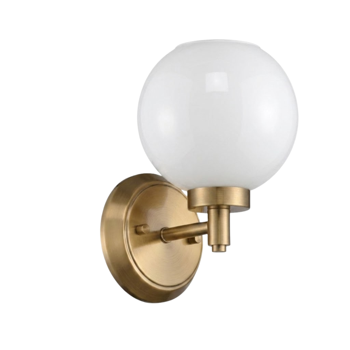 Mincio 1-Light Opal Globe Sconce - BB