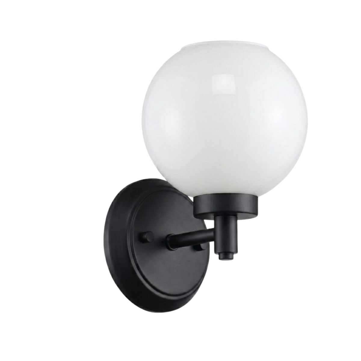 Mincio 1-Light Opal Globe Sconce - MB
