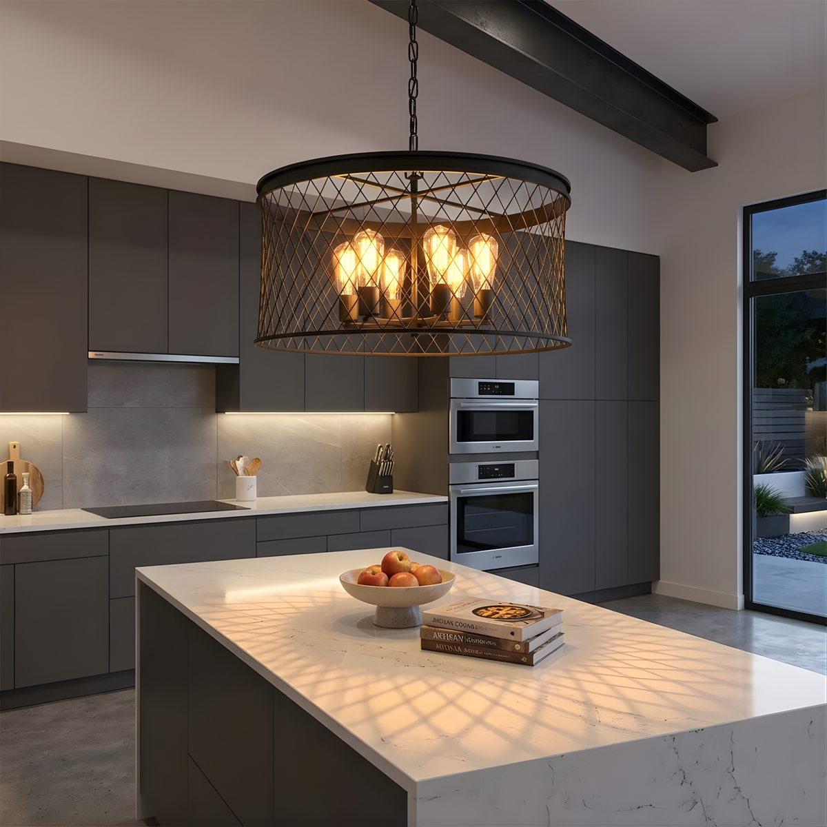 Kata 6-Light Cage Pendant