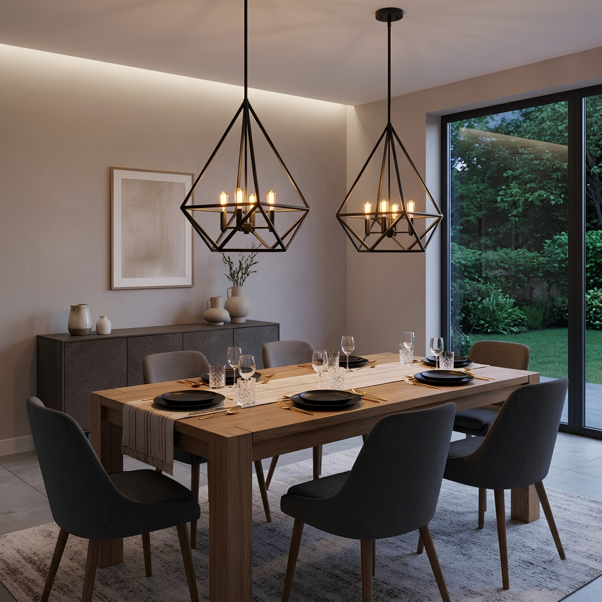 Vega 4-Light Cage Pendant