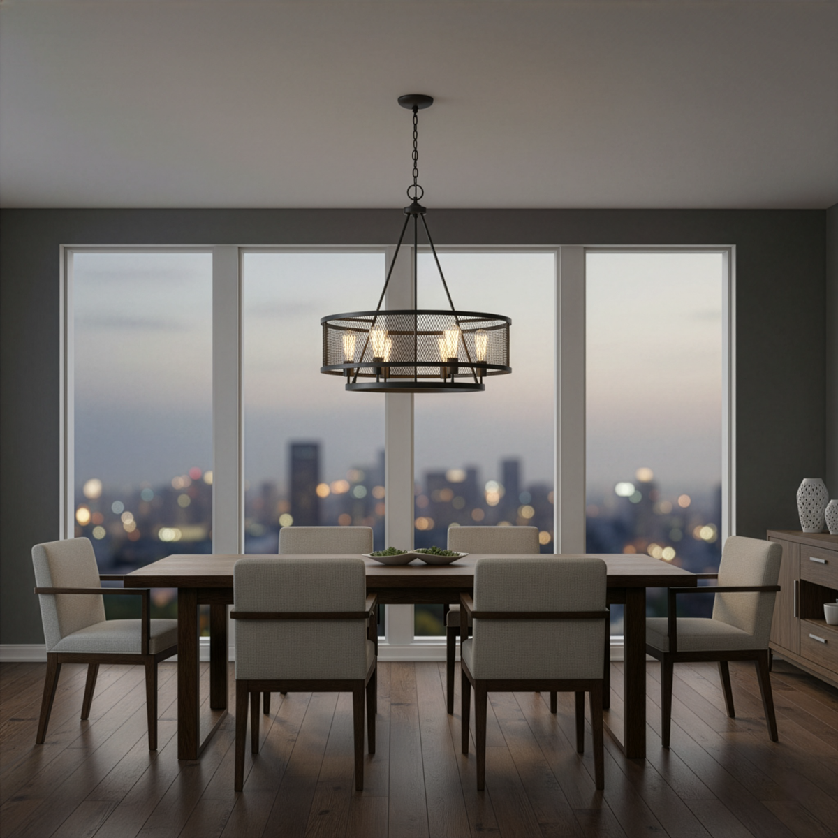 Elza 6-Light Cage Pendant