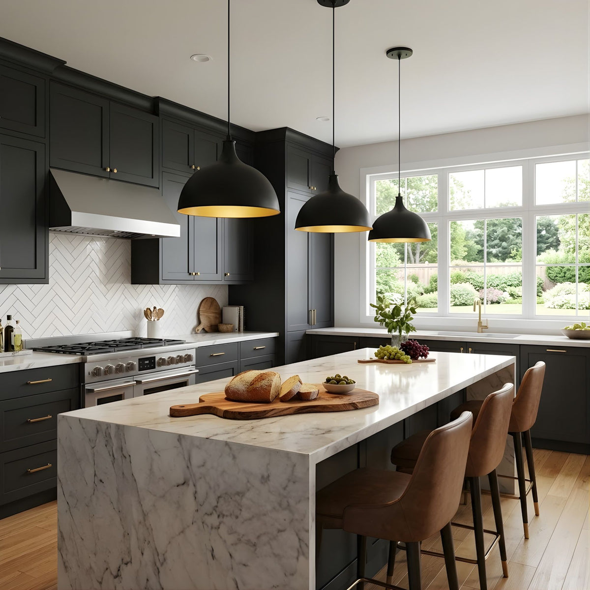 Mia 12" 1-Light Metal Shade Pendant