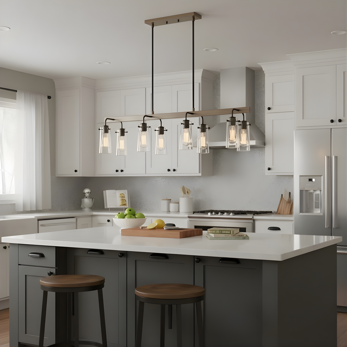 Salerno 8-Light Island Pendant