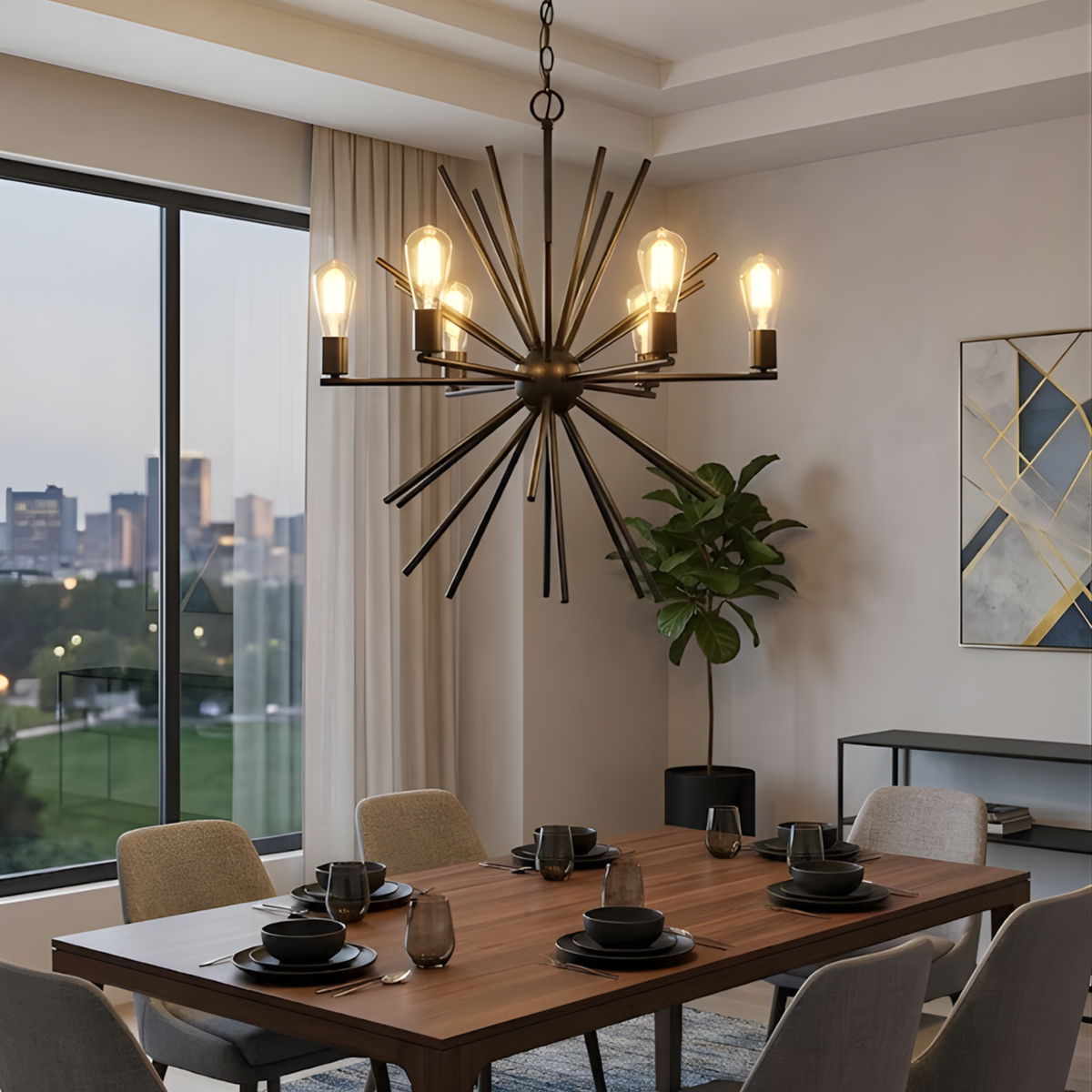 Zara 6-Light Sputnik Chandelier