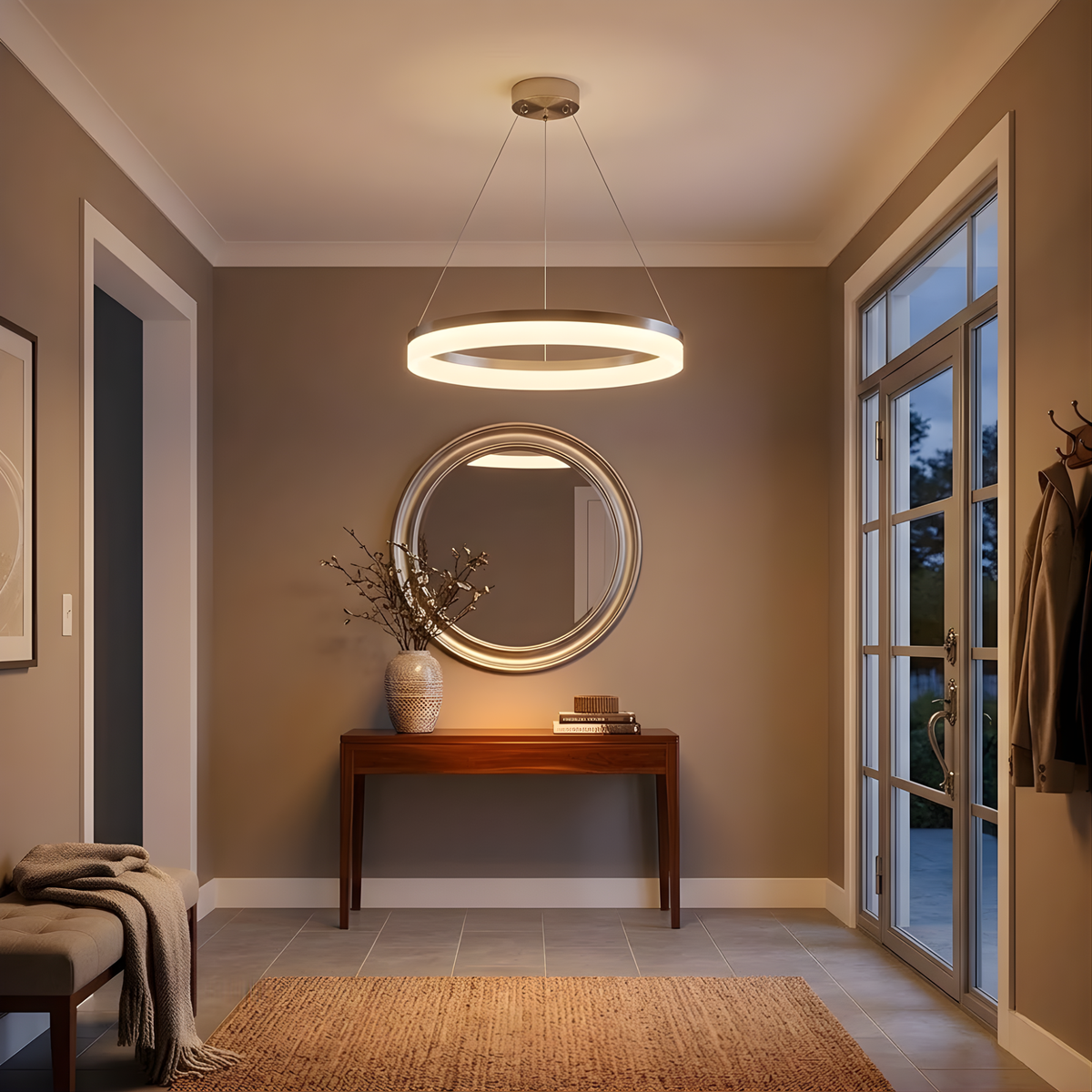 Elio 24" LED Halo Lens Pendant