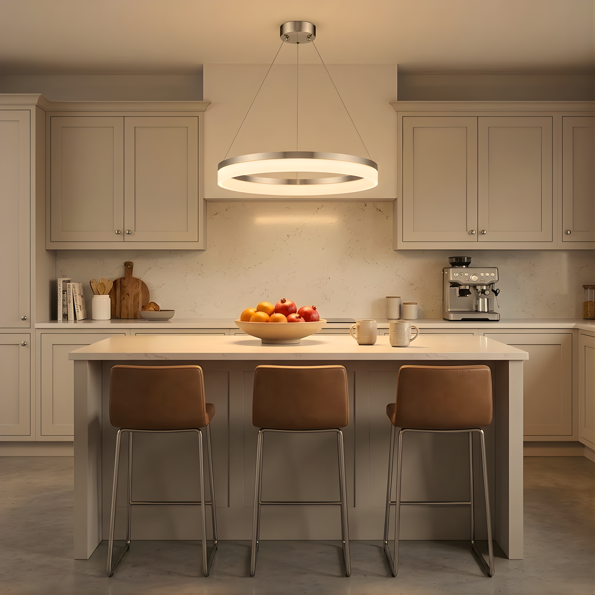 Elio 24" LED Halo Lens Pendant