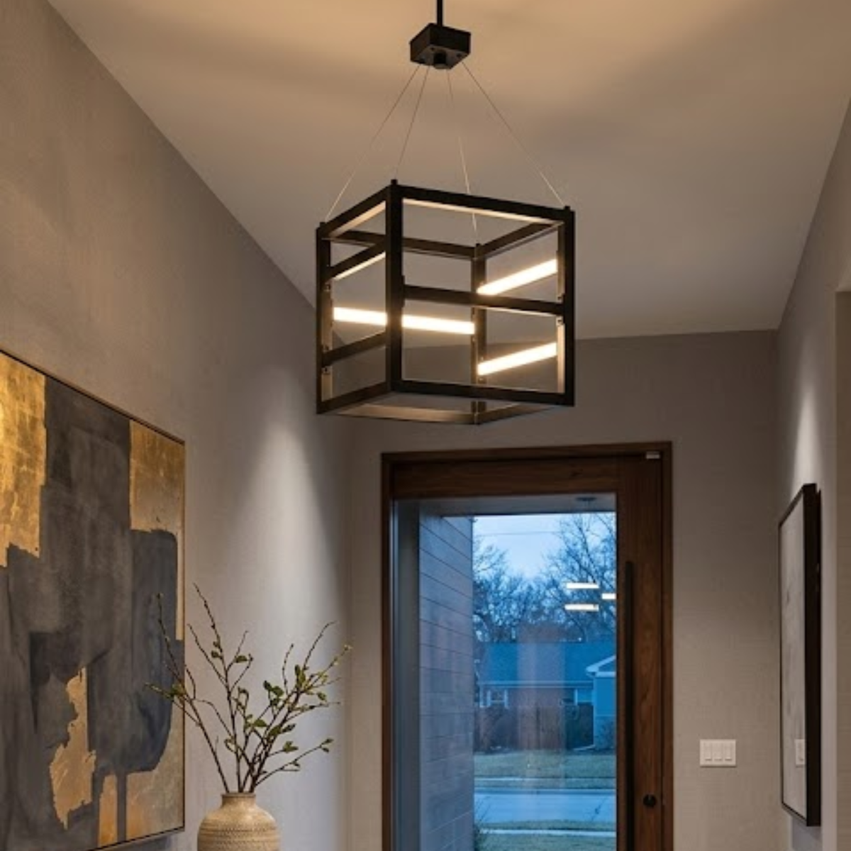 Tivoli 12" LED Square Pendant