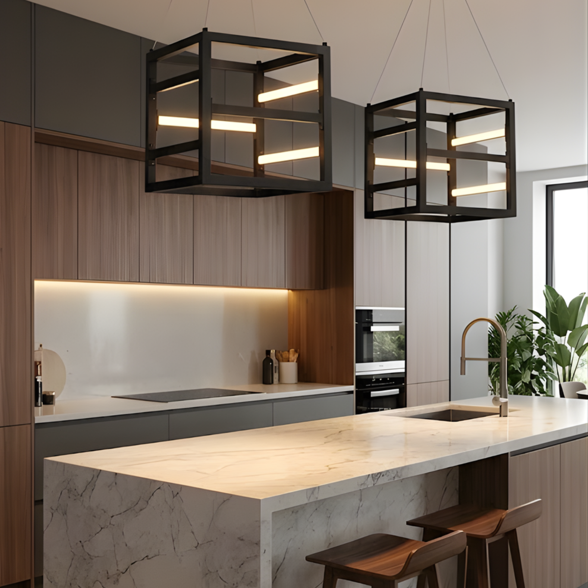 Tivoli 12" LED Square Pendant