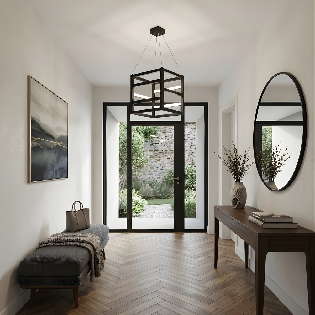 Tivoli 18" LED Square Pendant