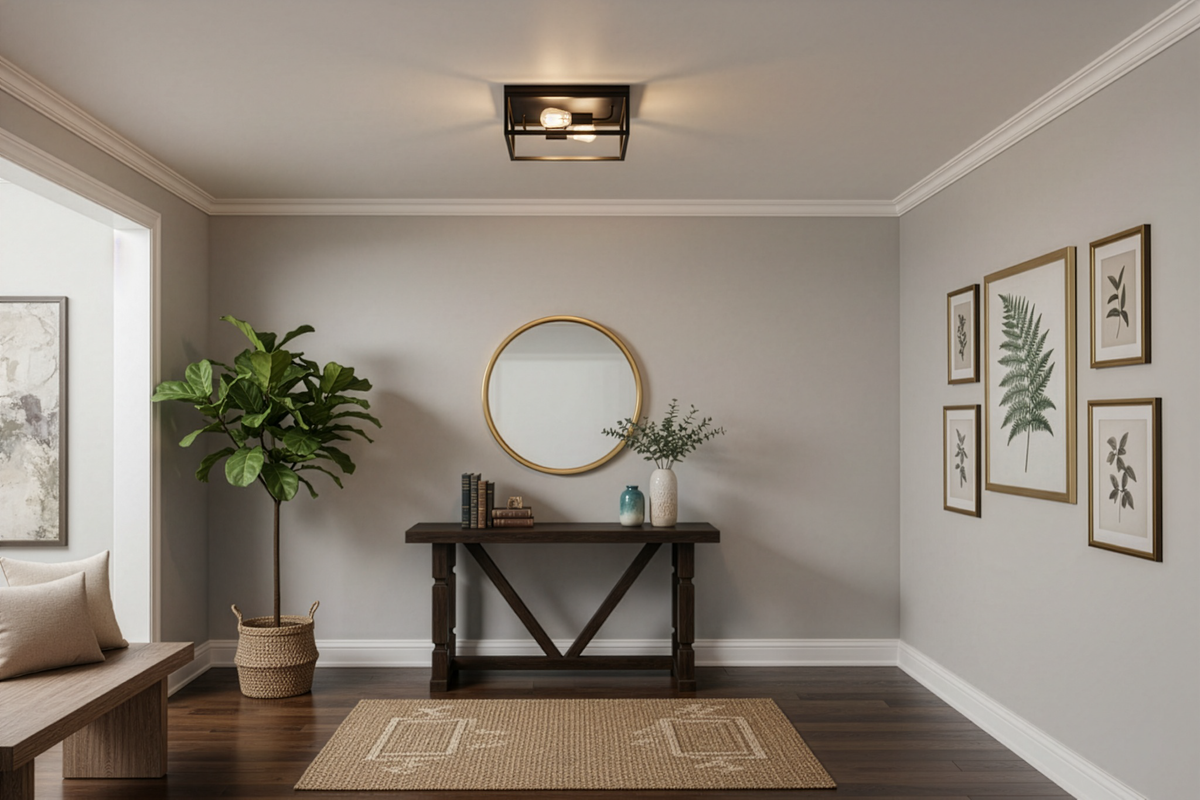 Vincent 2-Light Open Square Ceiling Mount