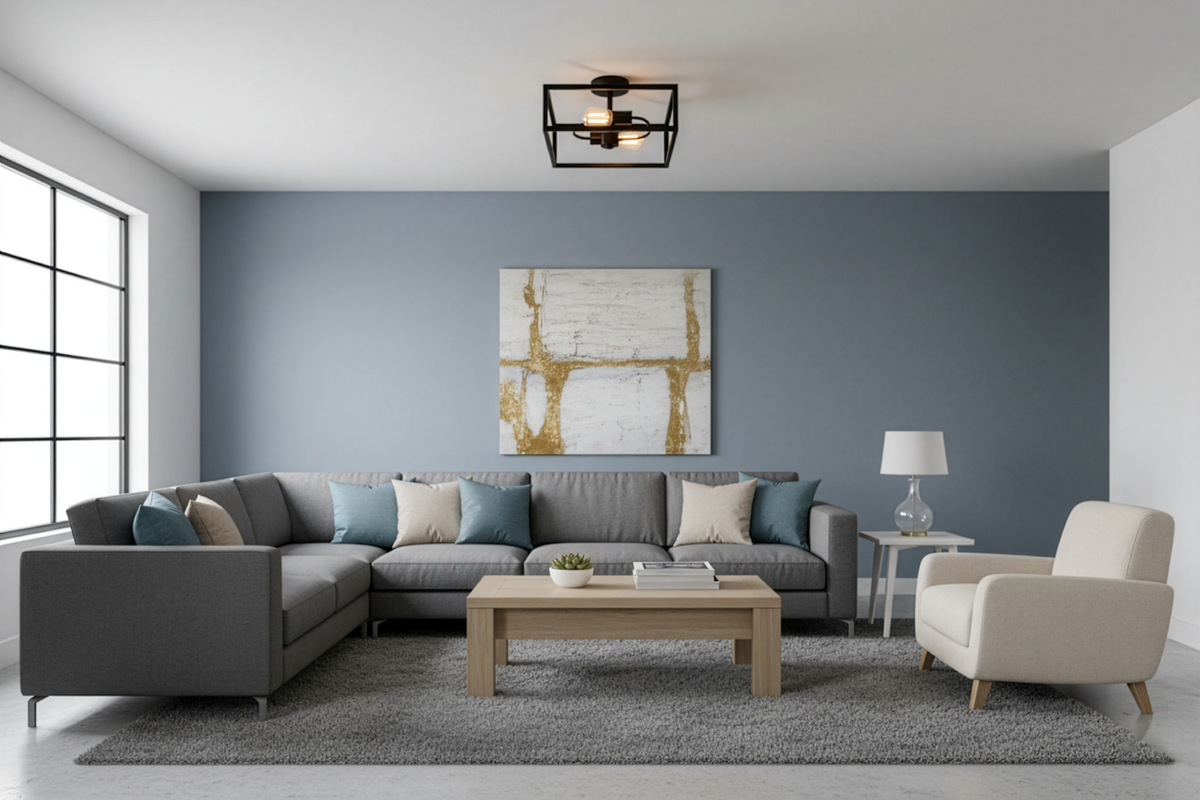 Edward 2-Light Semi Flush Mount