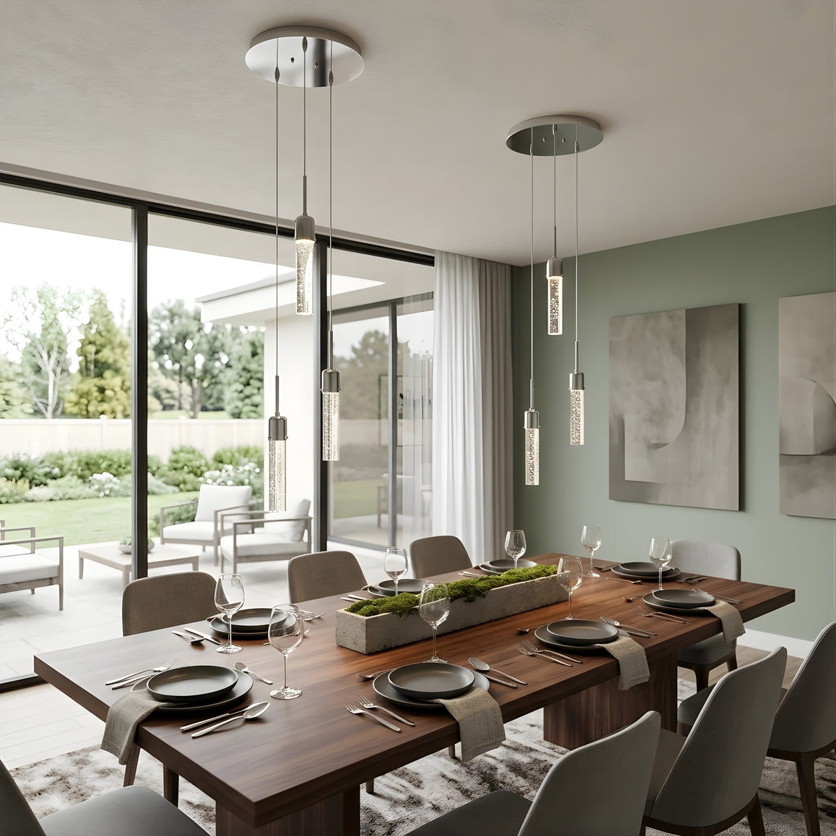 Soffi 3-Light LED Cylinder Pendant
