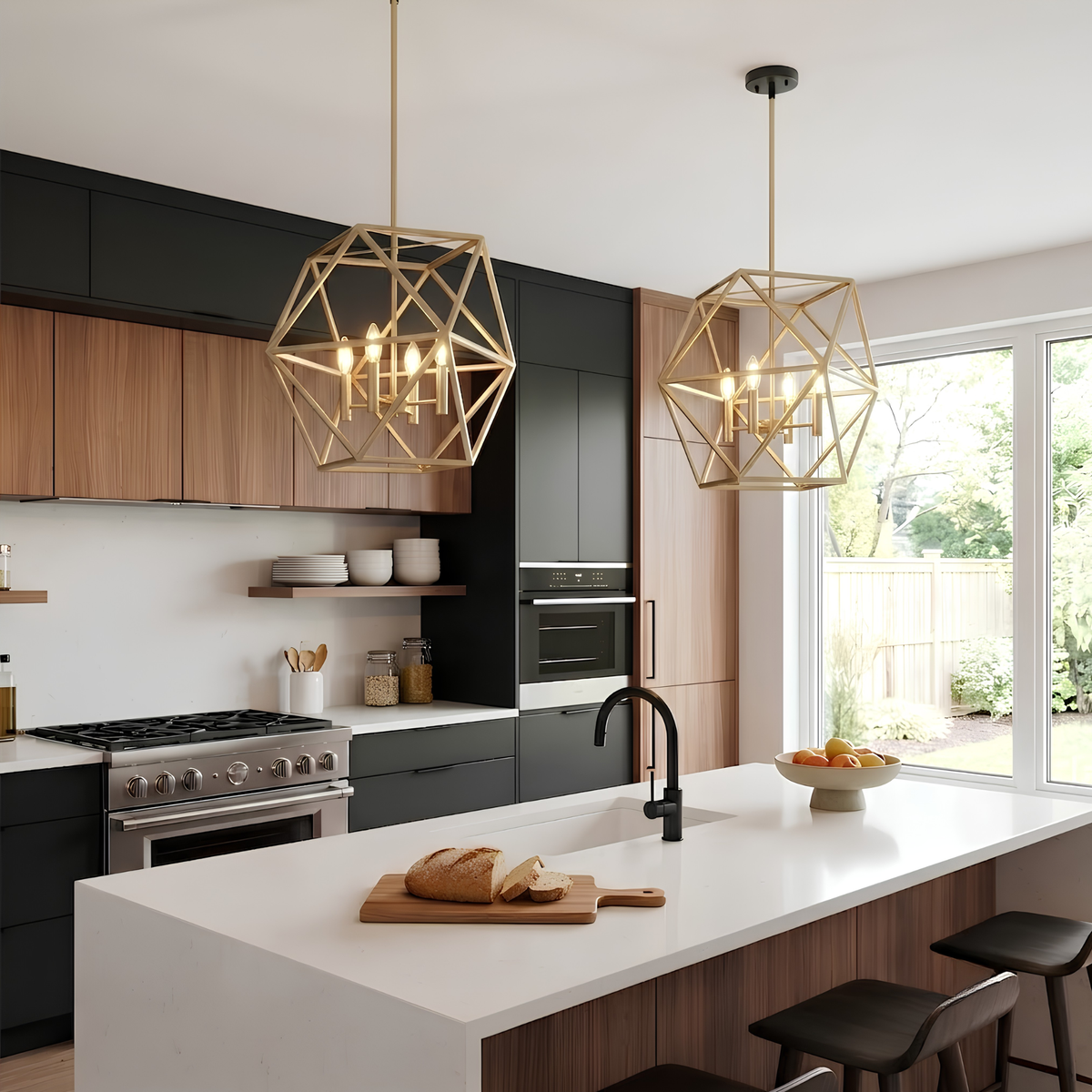 Solano 4-Light 20" Geometric Pendant