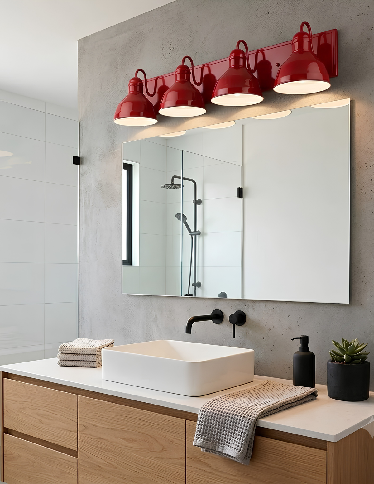 Gia 4-Light Vanity Glossy Finish