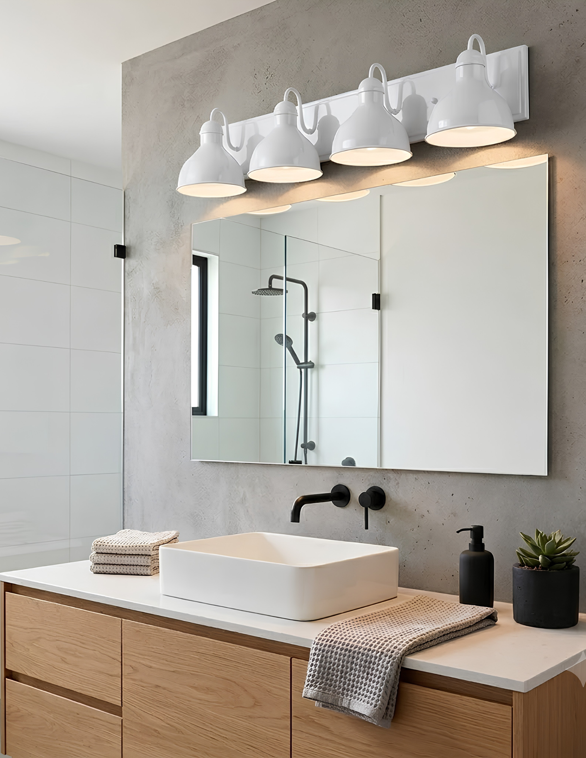 Gia 4-Light Vanity Glossy Finish