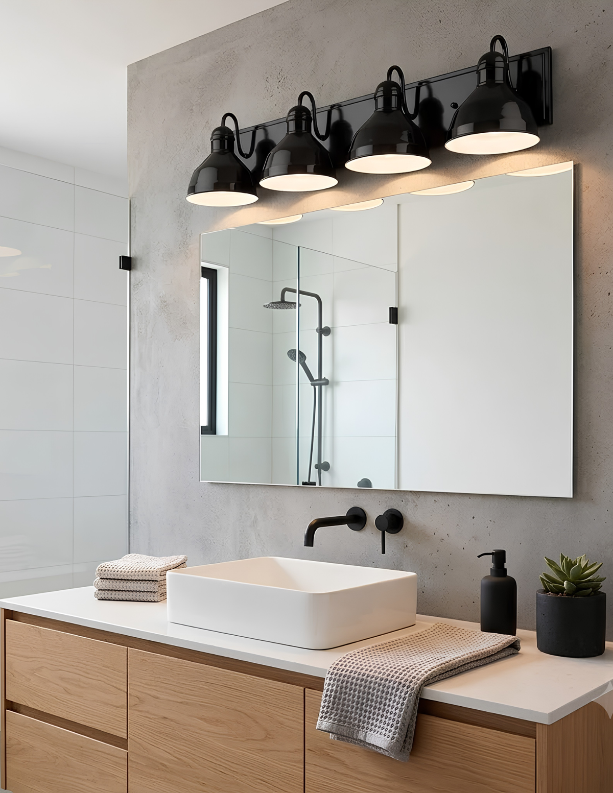 Gia 4-Light Vanity Glossy Finish