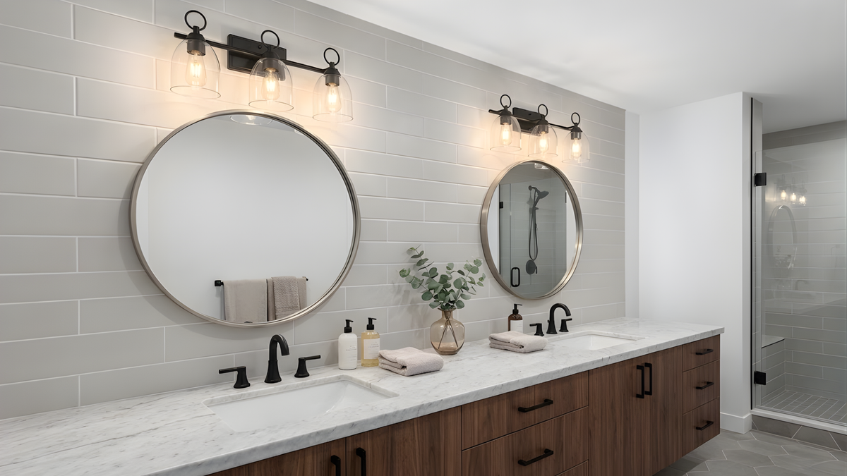 Rhine 3-Light Vanity Clear Glass