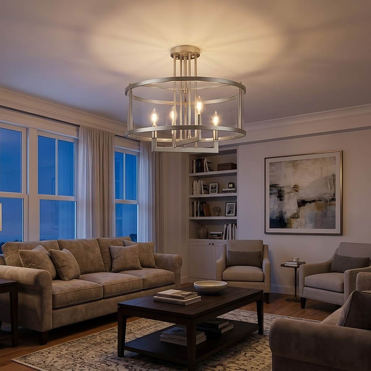 Ravenna 4-Light Flush Mount