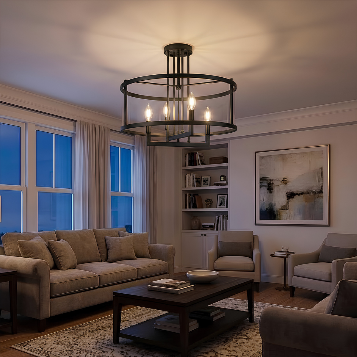 Ravenna 4-Light Flush Mount